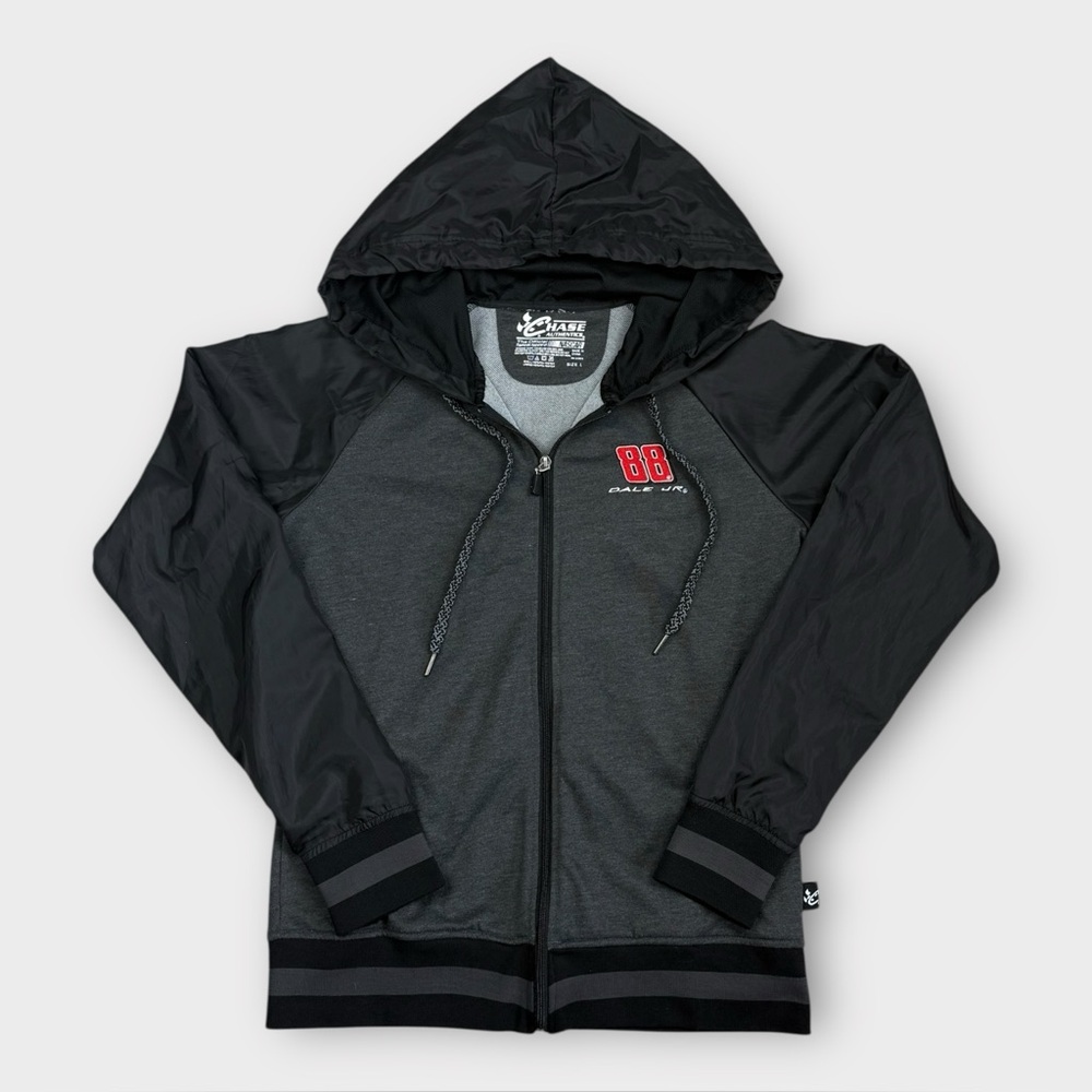 Chase Authentics NASCAR Dale Earnhardt Jr 88 Full Zip Hoodie Jacket Womens Large